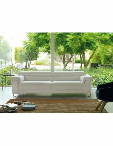 Sofa 2 plazas diseño italiano con patas altas o bajas respaldos reclinables (14)