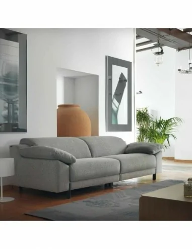 Sofa 2 plazas diseño italiano con patas altas o bajas respaldos reclinables (15)