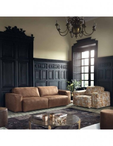 Sofa 2 plazas diseño italiano con patas altas o bajas respaldos reclinables  (17)
