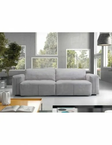 Sofa 2 plazas diseño italiano con patas altas o bajas respaldos reclinables (18)
