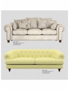 Sofas 3 plazas y butacas...