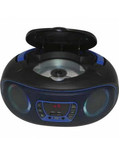 DENVER Radio CD BOOMBOX AZUL, FM/USB, Bluetooth