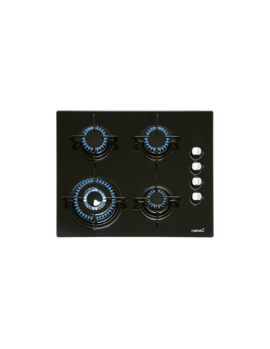 CATA Encimera cristalgas 4F, CIB 6031 BK