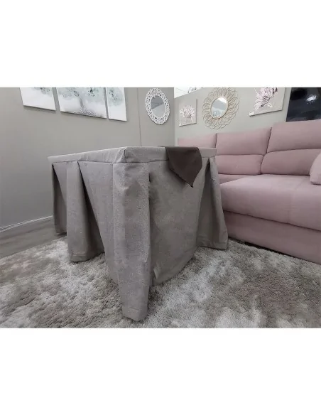 Ropa de Mesa Color Visón Antimanchas con Camino