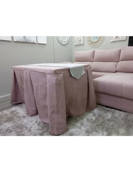Ropa de Mesa Color Rosa Antimanchas con Camino