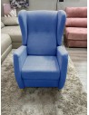 Butaca Clasica con Respaldo Reclinable color Azul