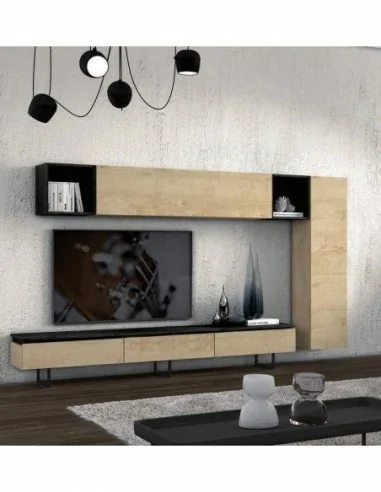 Composicion de salon moderna modular con aparador mesas a juego diferentes colores personalizables (146)