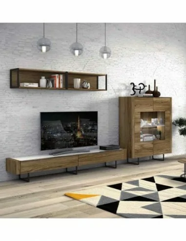 Composicion de salon moderna modular con aparador mesas a juego diferentes colores personalizables (152)