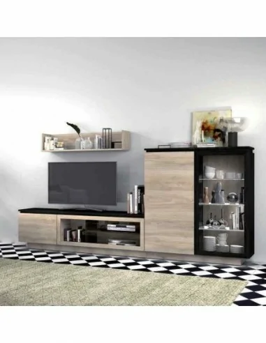 Composicion de salon moderna modular con aparador mesas a juego diferentes colores personalizables (154)