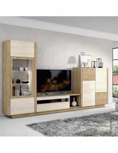 Composicion de salon moderna modular con aparador mesas a juego diferentes colores personalizables (160)