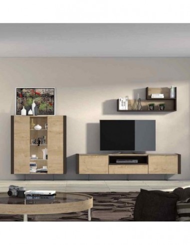 Composicion de salon moderna modular con aparador mesas a juego diferentes colores personalizables (162)