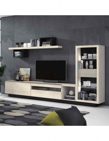 Composicion de salon moderna modular con aparador mesas a juego diferentes colores personalizables (164)