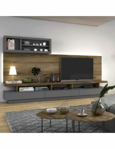 Composicion de salon moderna modular con aparador mesas a juego diferentes colores personalizables (165)