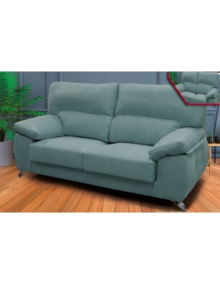 Sofá 3 + 2 Plazas Roma Turquesa