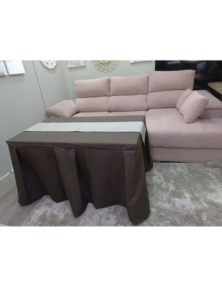 Ropa de Mesa Color Chocolate Antimanchas con Camino