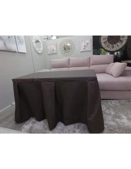 Ropa de Mesa Color Chocolate Antimanchas.