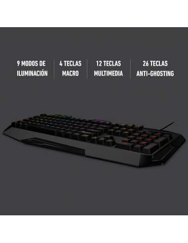PHOENIX - TECLADO GAMING QWERTY CON... PHOENIX - TECLADO GAMING QWERTY CON...