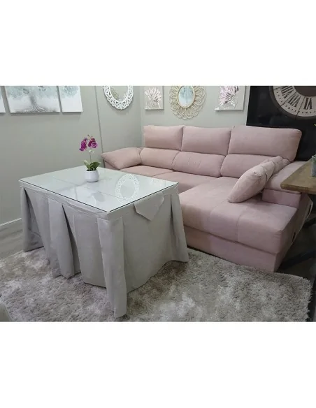 Ropa de esa Color Gris Perla Antimanchas Con Camino