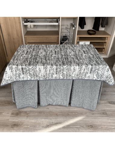 Ropa Elegante 10 Pliegues Gris con... Ropa Elegante 10 Pliegues Gris con...