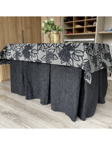 Ropa Elegante 10 Pliegues Negro con... Ropa Elegante 10 Pliegues Negro con...