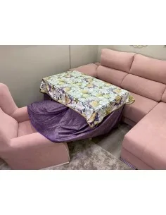 Conjunto Forro de Borrego Lila