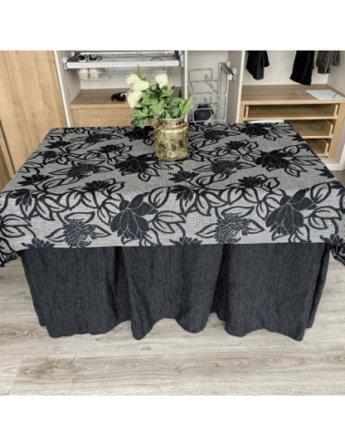 Ropa Elegante 10 Pliegues Negro con... Ropa Elegante 10 Pliegues Negro con...