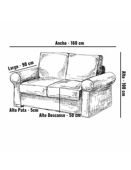 Sofá 2 Plazas Ibiza