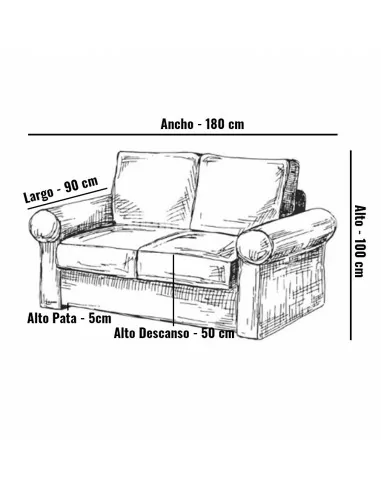 Sofá 2 Plazas Bucarest