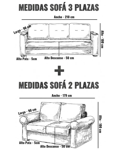 Sofá 3 + 2 Plazas Ukrania