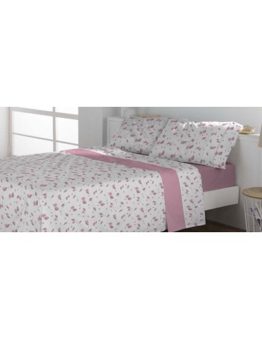 Juego de Sabanas Franela Noelia Rosa