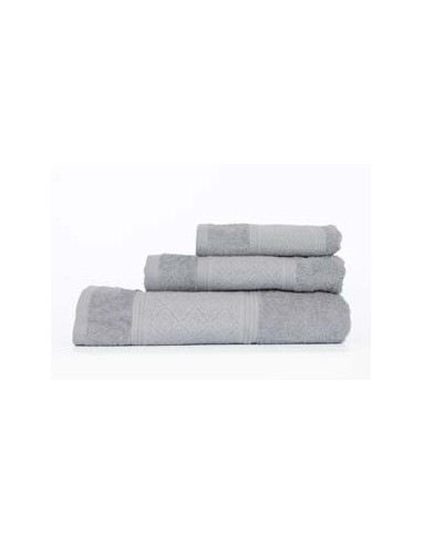 Juego de Toallas Jacguard Gris Claro Juego de Toallas Jacguard Gris Claro