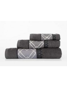 Juego de Toallas Jacguard Gris