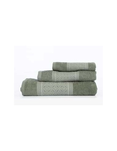 Juego de Toallas Jacguard Verde Juego de Toallas Jacguard Verde