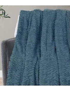 Toalla Plaid Mar Azul Petroleo