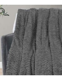 Toalla Plaid Mar Gris