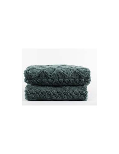Toalla Plaid Nudos Verde Toalla Plaid Nudos Verde