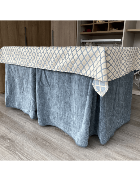 Ropa Doble Grueso Gris con Tapete Resinado Gris