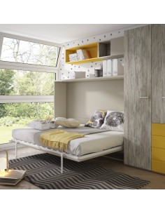Dormitorio de cama abatible...