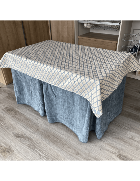 Ropa Doble Grueso Gris con Tapete Resinado Gris