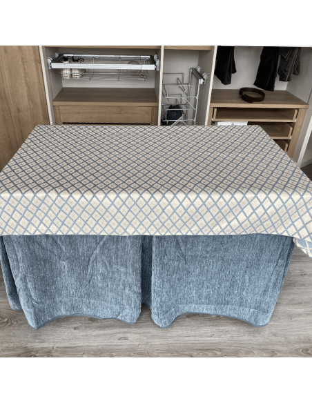 Ropa Doble Grueso Gris con Tapete Resinado Gris
