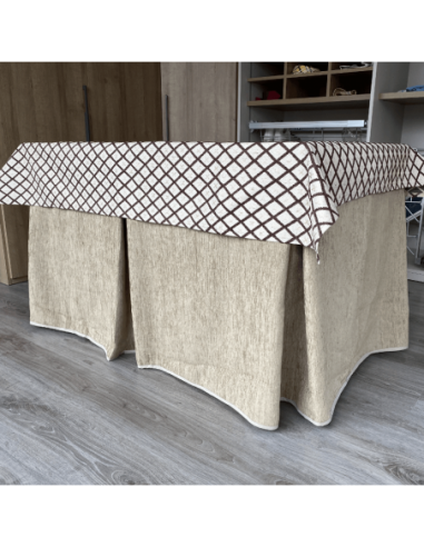 Ropa Doble Grueso Beige con Tapete...