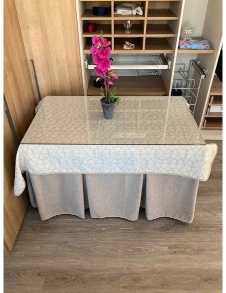 Ropa de Verano Costura Reforzada Color Gris con Tapete