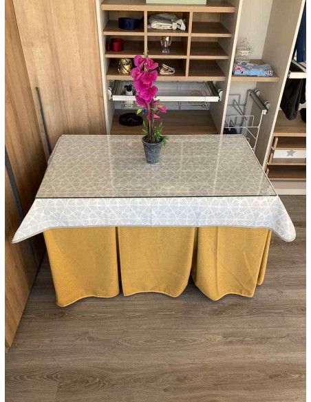 Ropa de Verano Costura Reforzada Color Mostaza con Tapete