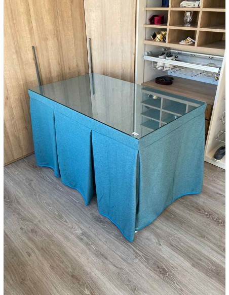 Ropa de Verano Costura Reforzada Color Turquesa con Tapete