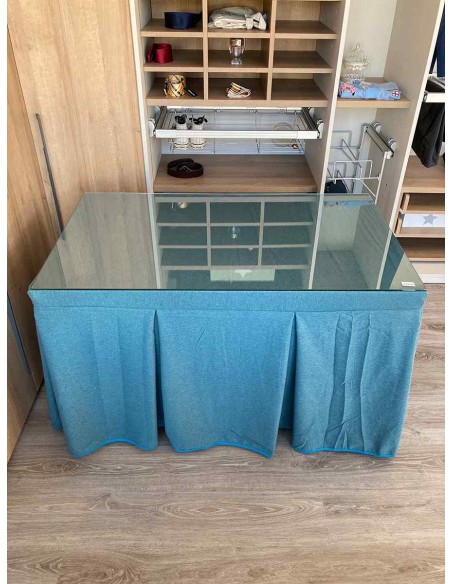 Ropa de Verano Costura Reforzada Color Turquesa con Tapete