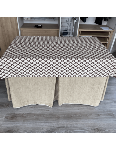 Ropa Doble Grueso Beige con Tapete...