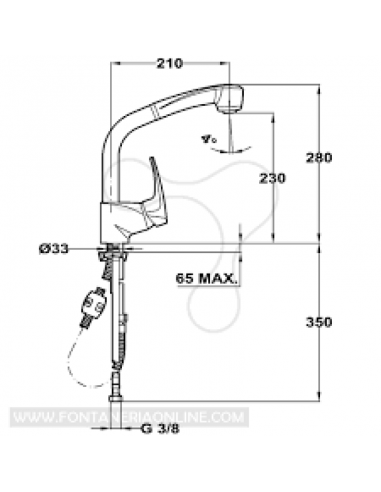 Grifo Monomando de Caño Giratorio...
