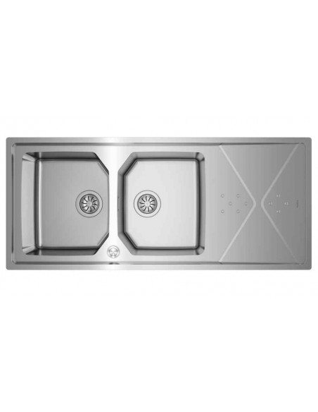 Fregadero Encastrado con Cubeta de Acero Inoxidable modelo Brooklyn 80 M-XP 2C