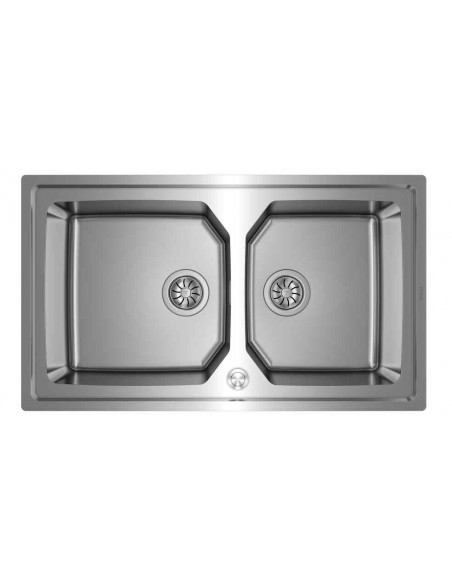 Fregadero Enrasado con Cubeta de Acero Inoxidable modelo Brooklyn 90 M-XP 2C