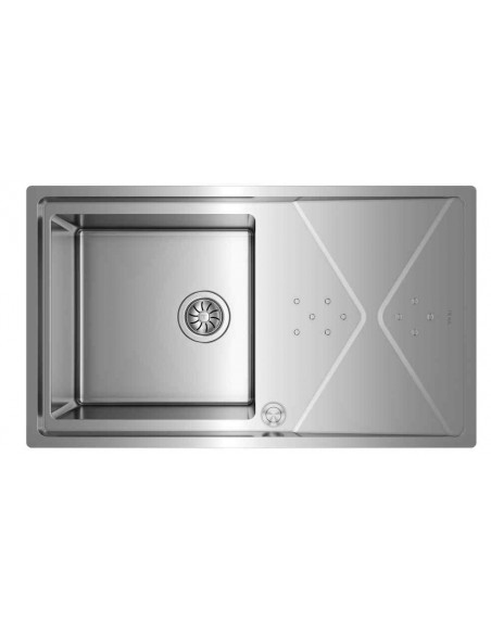 Fregadero con Cubeta de Acero Inoxidable modelo Brooklyn 50 M-XP 1C 1E